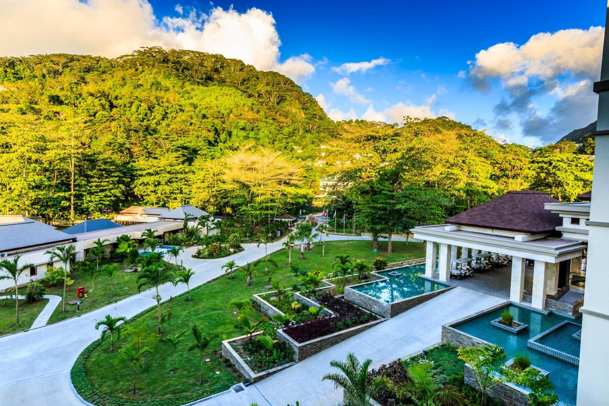 Savoy Seychelles Resort & Spa Beau Vallon  Exterior photo The resort's main lobby