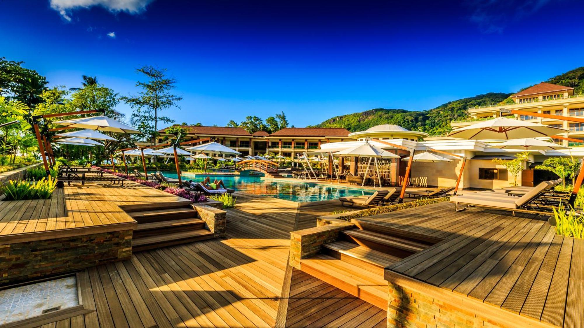 Savoy Seychelles Resort & Spa Beau Vallon  Exterior photo The swimming pool at the resort