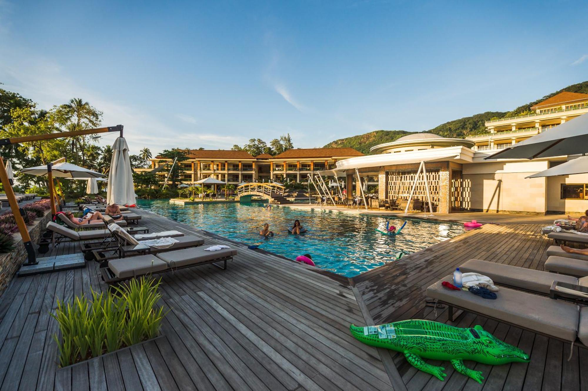 Savoy Seychelles Resort & Spa Beau Vallon  Exterior photo The swimming pool at the resort